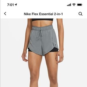 Nike Flex 2-in-1 Shorts in grey size S